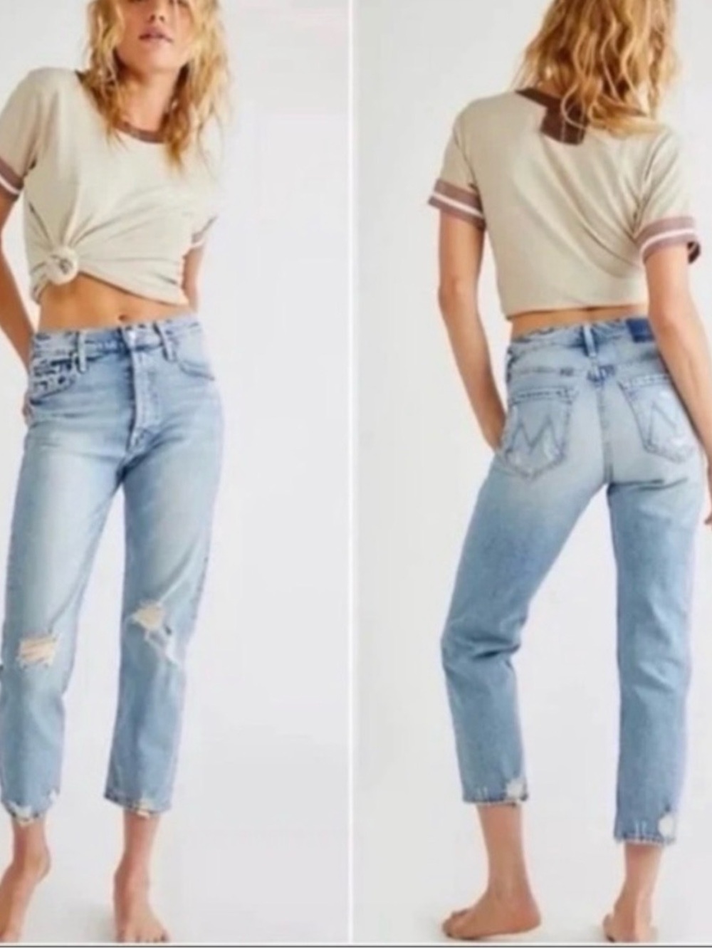 MOTHER The Tomcat High Rise Straight Jeans The Confession 28